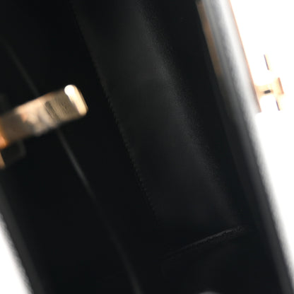 Salvatore Ferragamo Hammered Calfskin XS New Studio Box Bag Black 5 of 9
