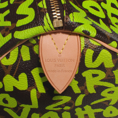 Louis Vuitton Monogram Graffiti Speedy 30 Green 4 of 7