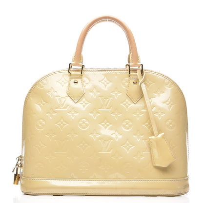 Louis Vuitton Vernis Alma PM Blanc Corail 1 of 12