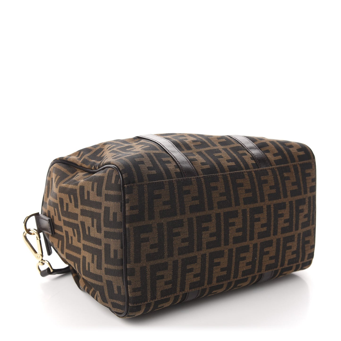 Zucca Calfskin Medium Convertible Boston Satchel Tobacco