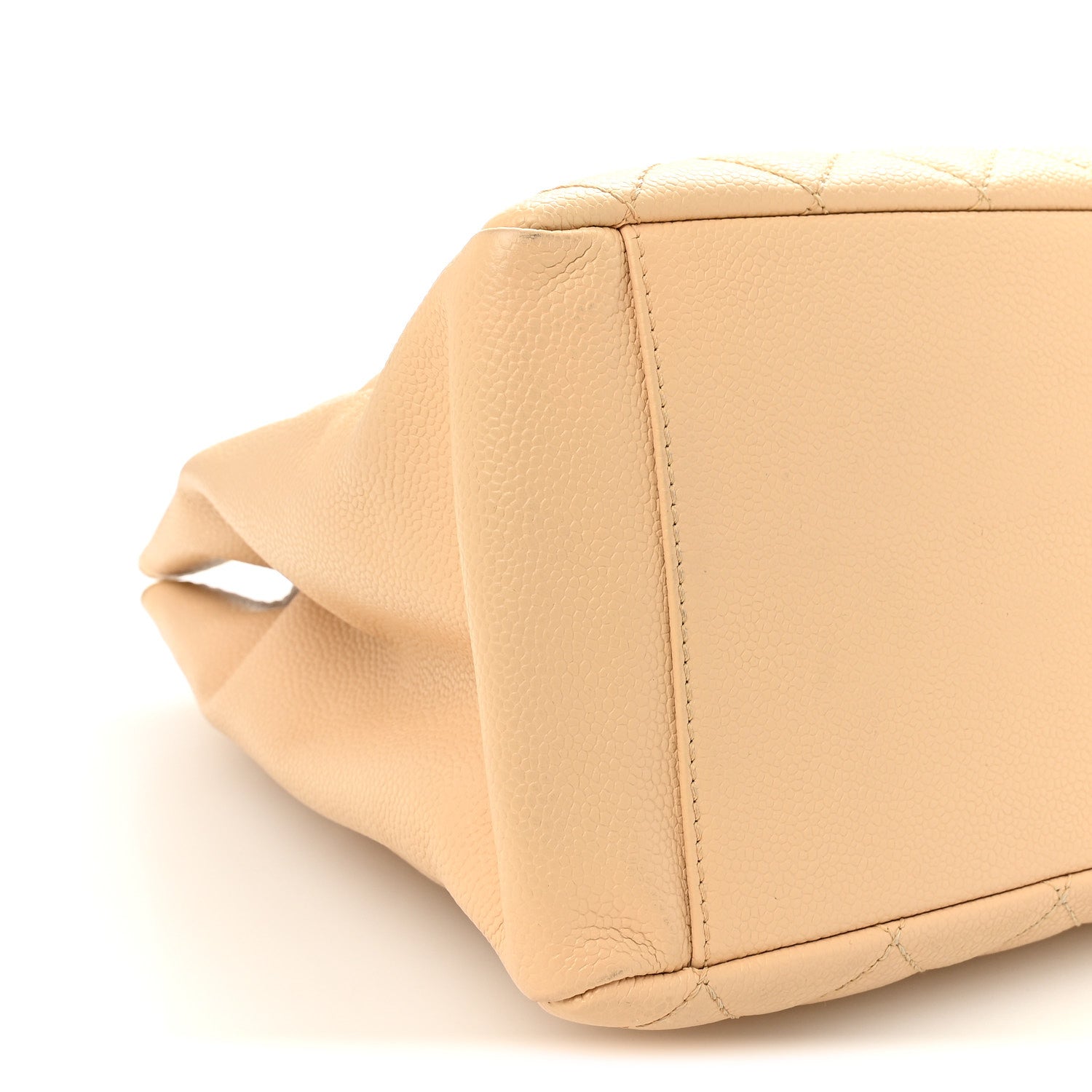 Chanel Caviar Quilted Grand Shopping Tote GST Beige 9 of 10