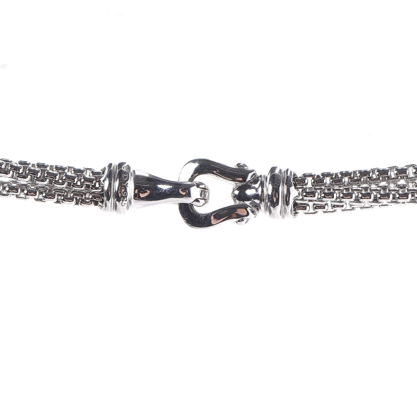 Sterling Silver Pearl Box Chain Four Strand Necklace