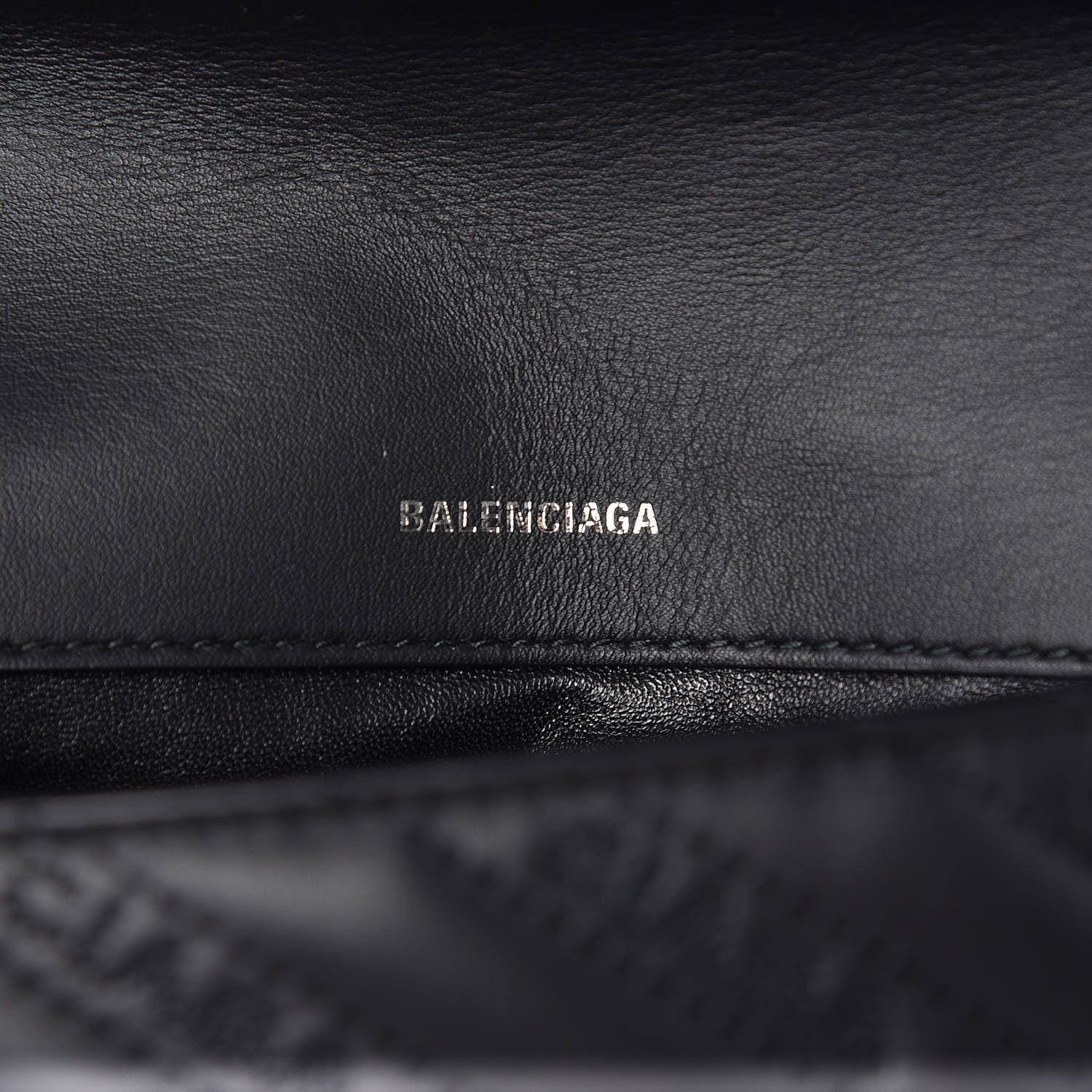 Balenciaga Calfskin Logo Matelasse S BB Round Crossbody Bag Black 6 of 7