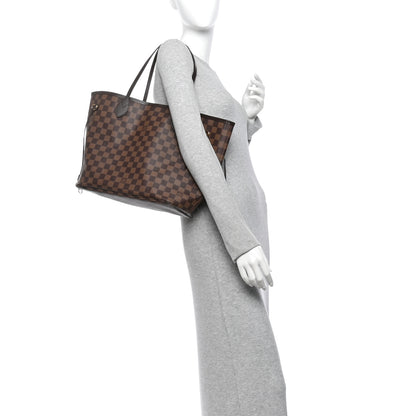 Louis Vuitton Damier Ebene Neo Neverfull MM Rose Ballerine 2 of 12