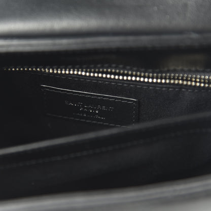 Saint Laurent Calfskin Y Quilted Monogram Toy Loulou Crossbody Bag Black 8 of 10