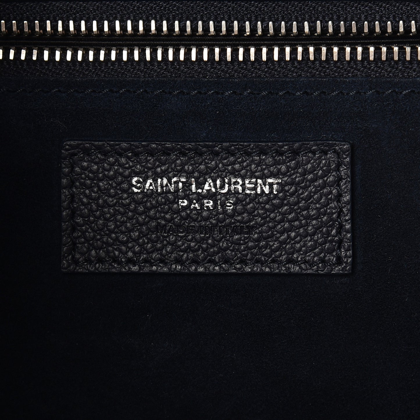 Calfskin Medium Rive Gauche Cabas Navy Blue