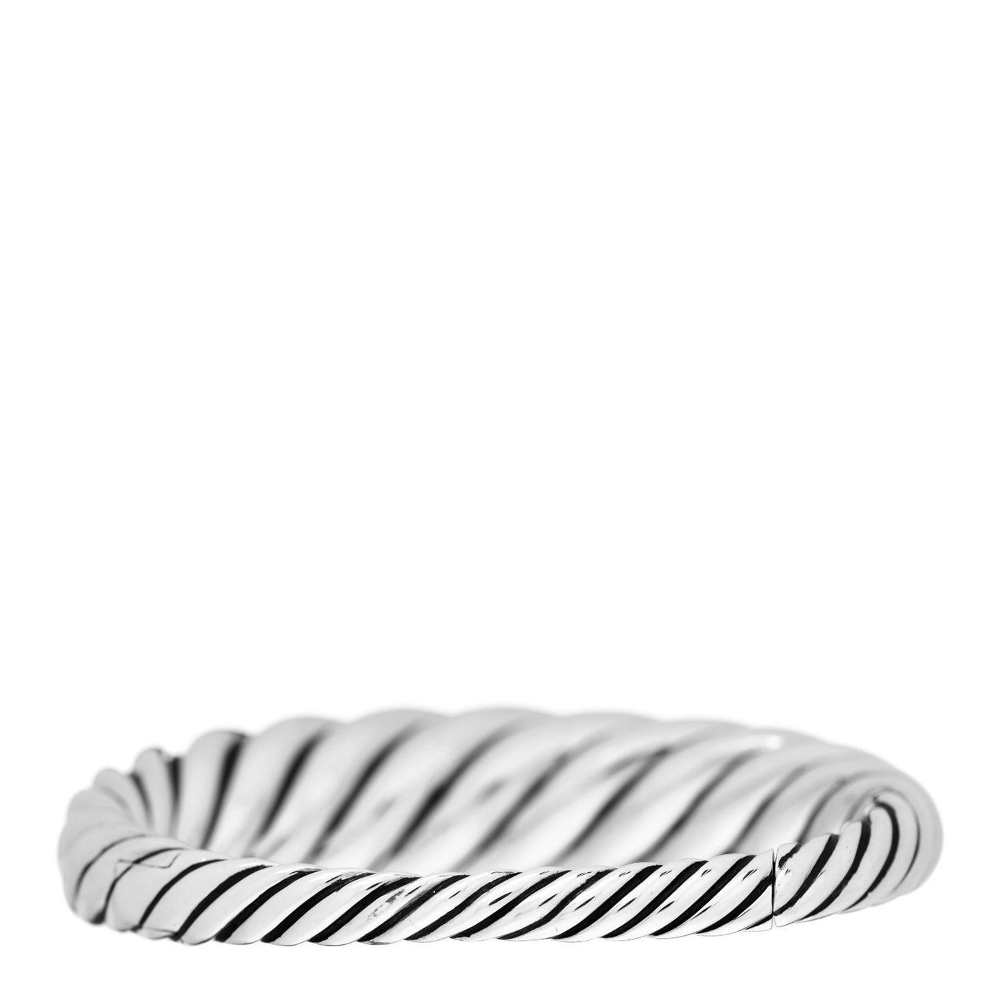Sterling Silver 17mm Pure Form Cable Bracelet