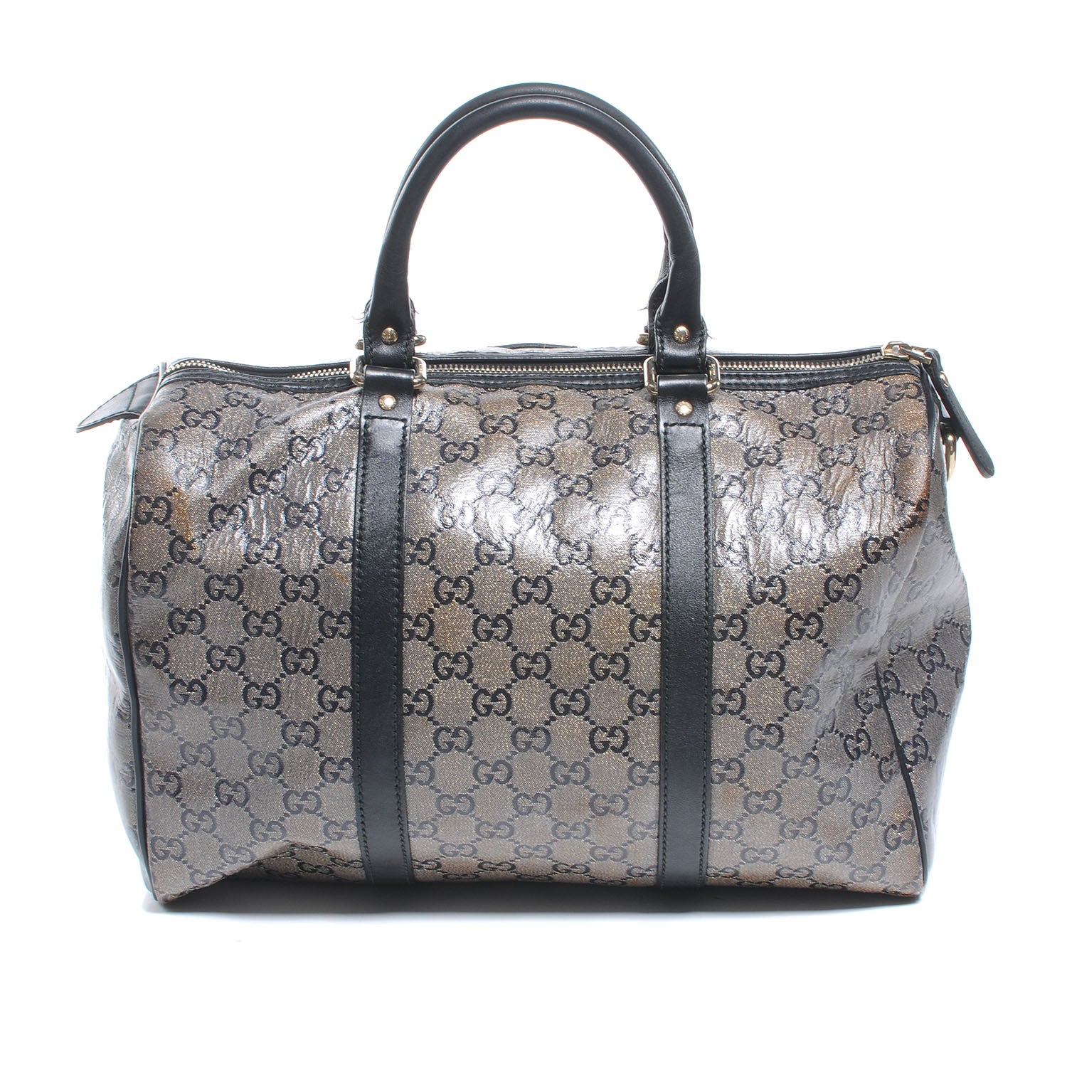 Gucci Crystal Monogram Medium Joy Boston Navy 3 of 11