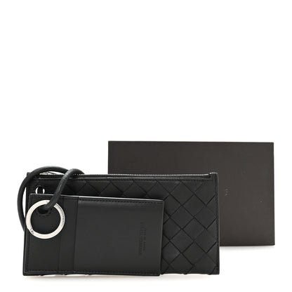 Bottega Veneta Nappa Intrecciato Pouch Wallet Lanyard Black 6 of 6