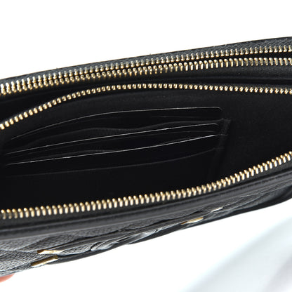 Chanel Caviar Quilted CC Filigree Clutch With Chain Black 4 of 15