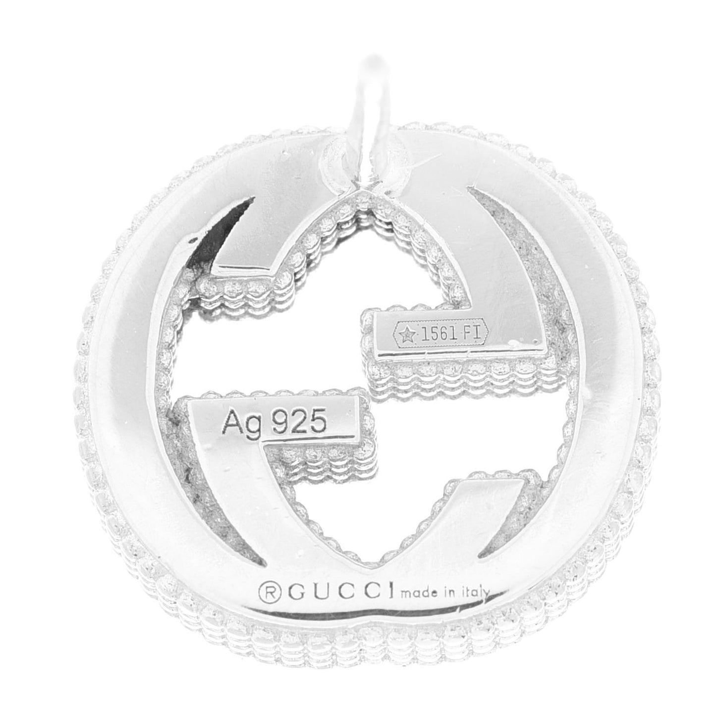Sterling Silver Interlocking G Stud Earrings