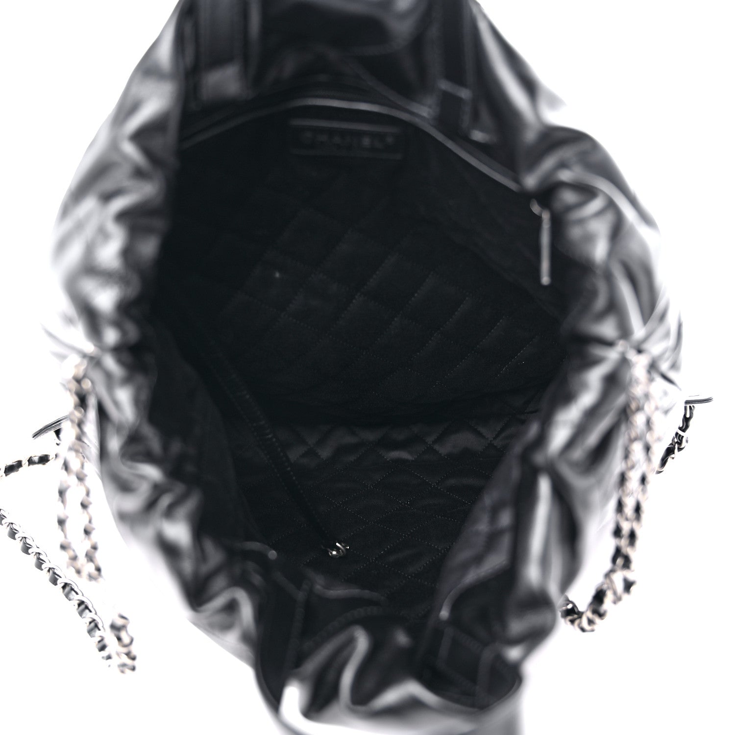 Chanel Shiny Calfskin Quilted Chanel 22 Backpack Black 5 of 10