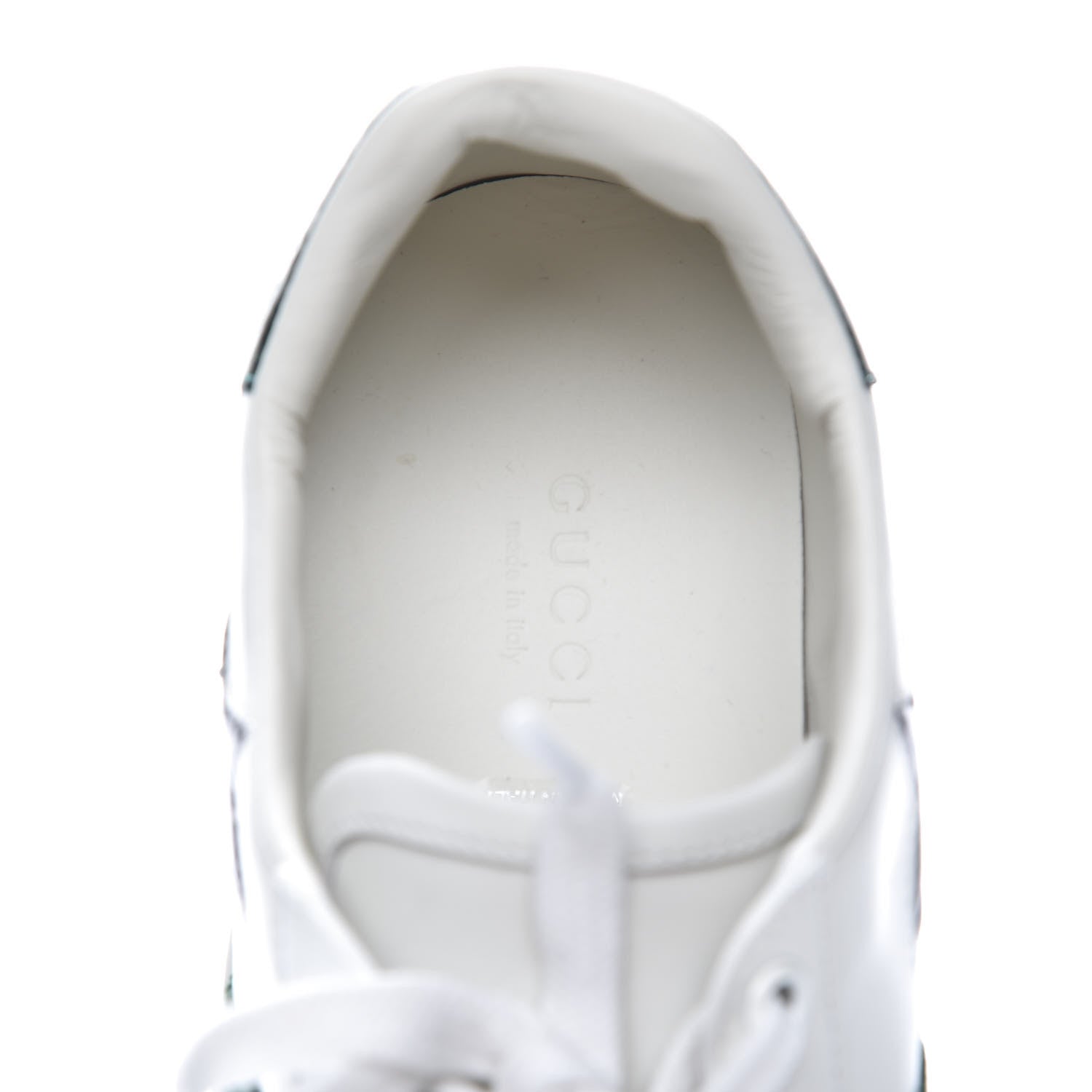 Gucci Calfskin Ayers Web Star Embroidered Womens Ace Sneakers 37.5 White Multi 8 of 11
