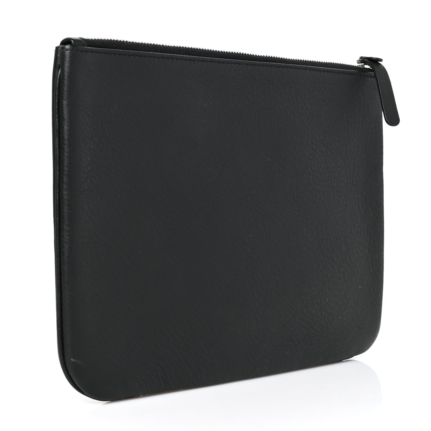 Calfskin Political Campaign Logo Pouch Black