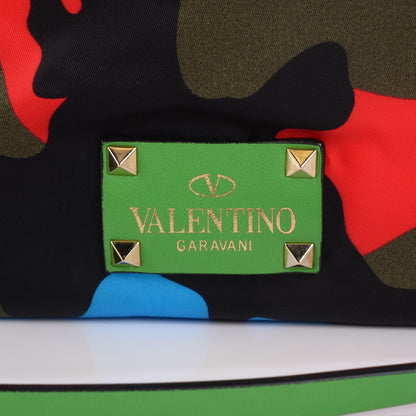 Valentino Garavani Nylon Psychedelic Camo Rockstud Easy Tote Multicolor 7 of 8