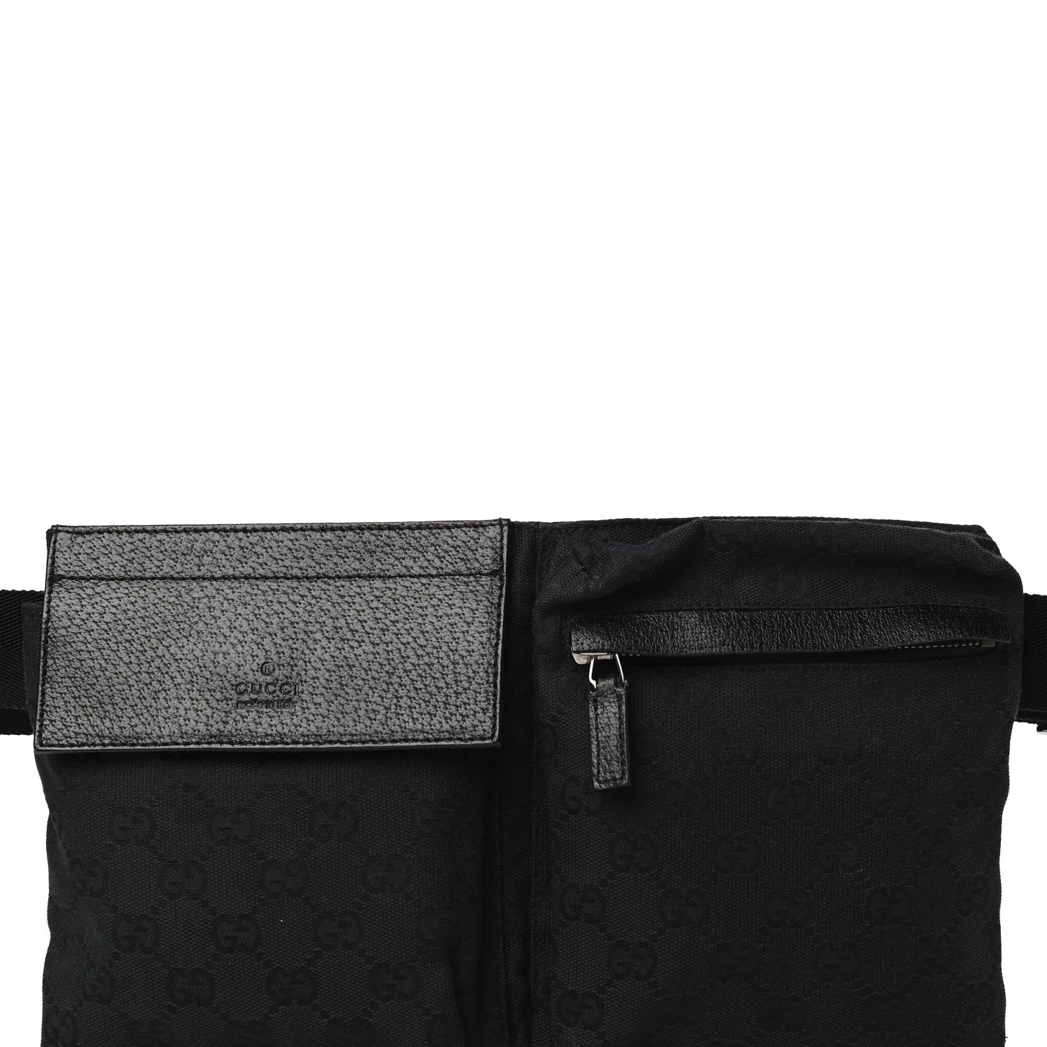 Gucci GG Monogram Double Pocket Belt Bag Black 4 of 4