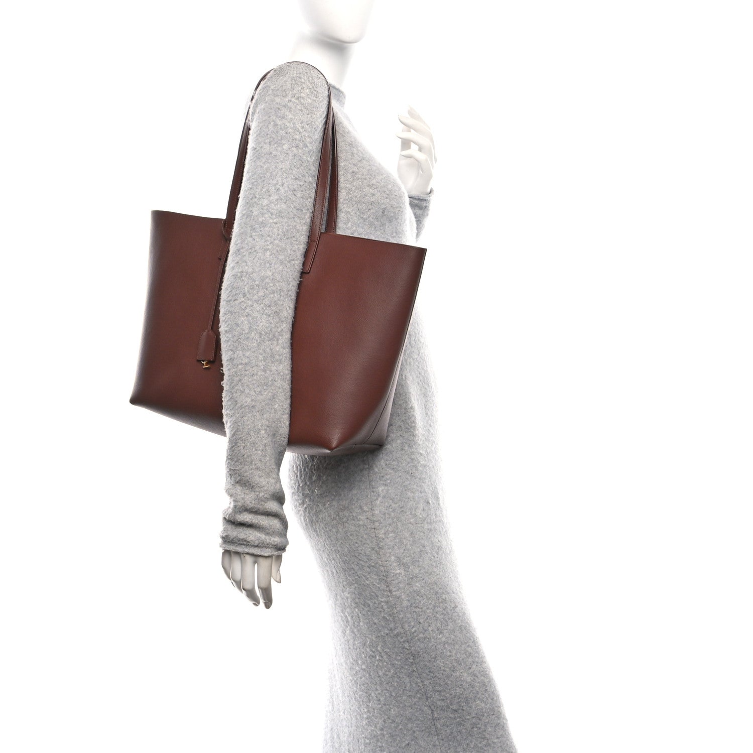 Saint Laurent Calfskin Large Shopping Tote Brandy 2 of 11
