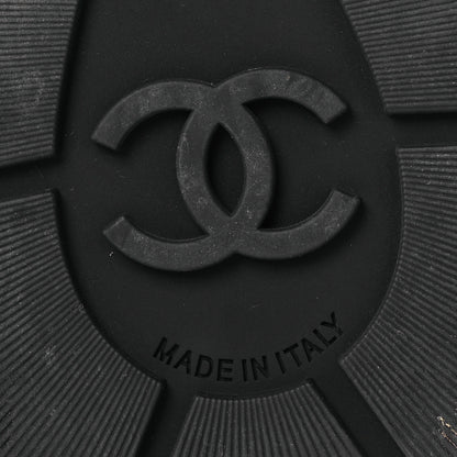 Chanel Calfskin Knit CC Short Boots 40 Black 8 of 13