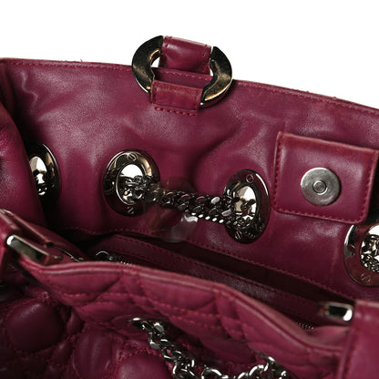 Christian Dior Lambskin Cannage Chri Chri Tote Fuchsia 11 of 24