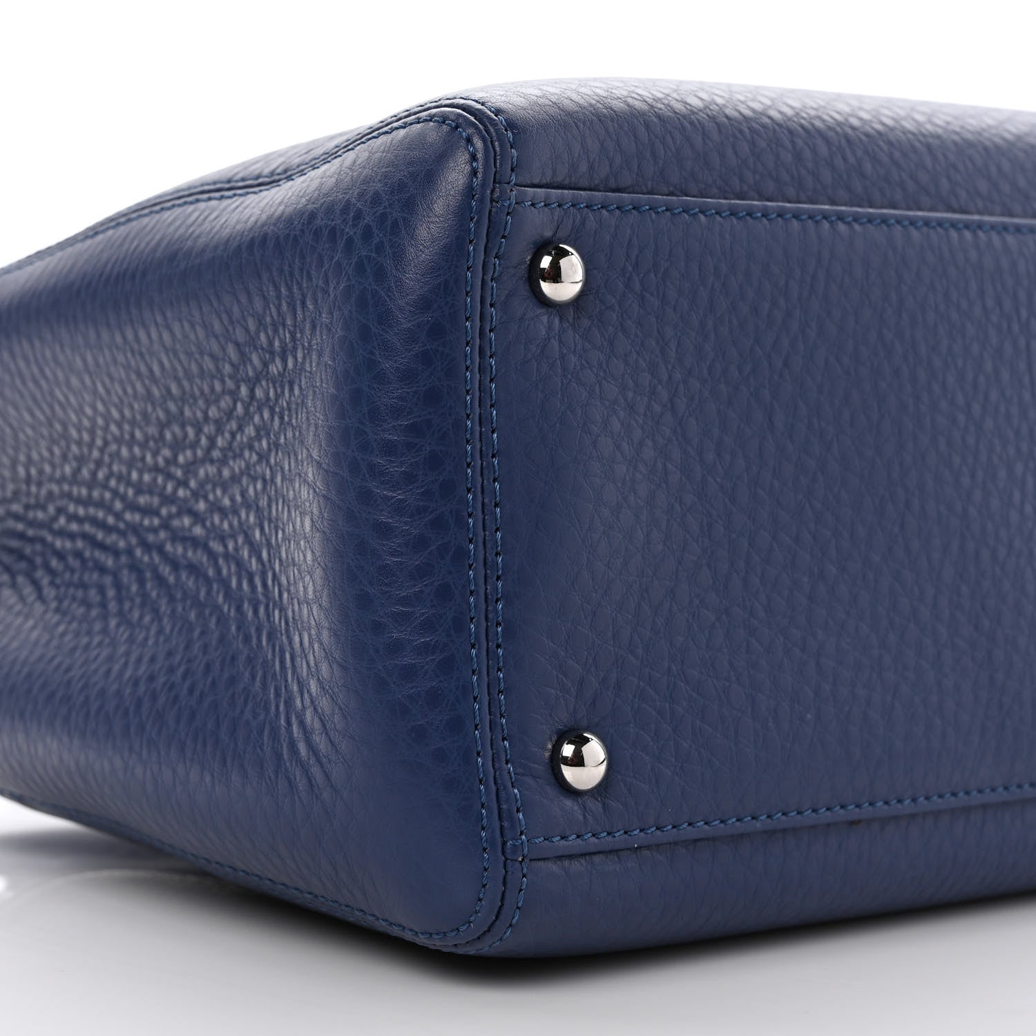 Chanel Calfskin Small Cerf Executive Shopper Tote Navy 8 of 9