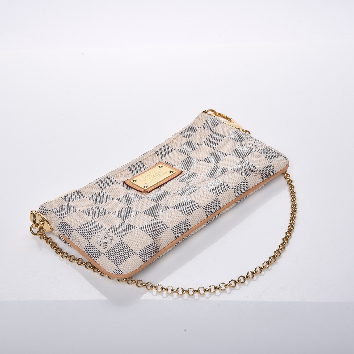 Louis Vuitton Damier Azur Pochette Milla MM 4 of 9