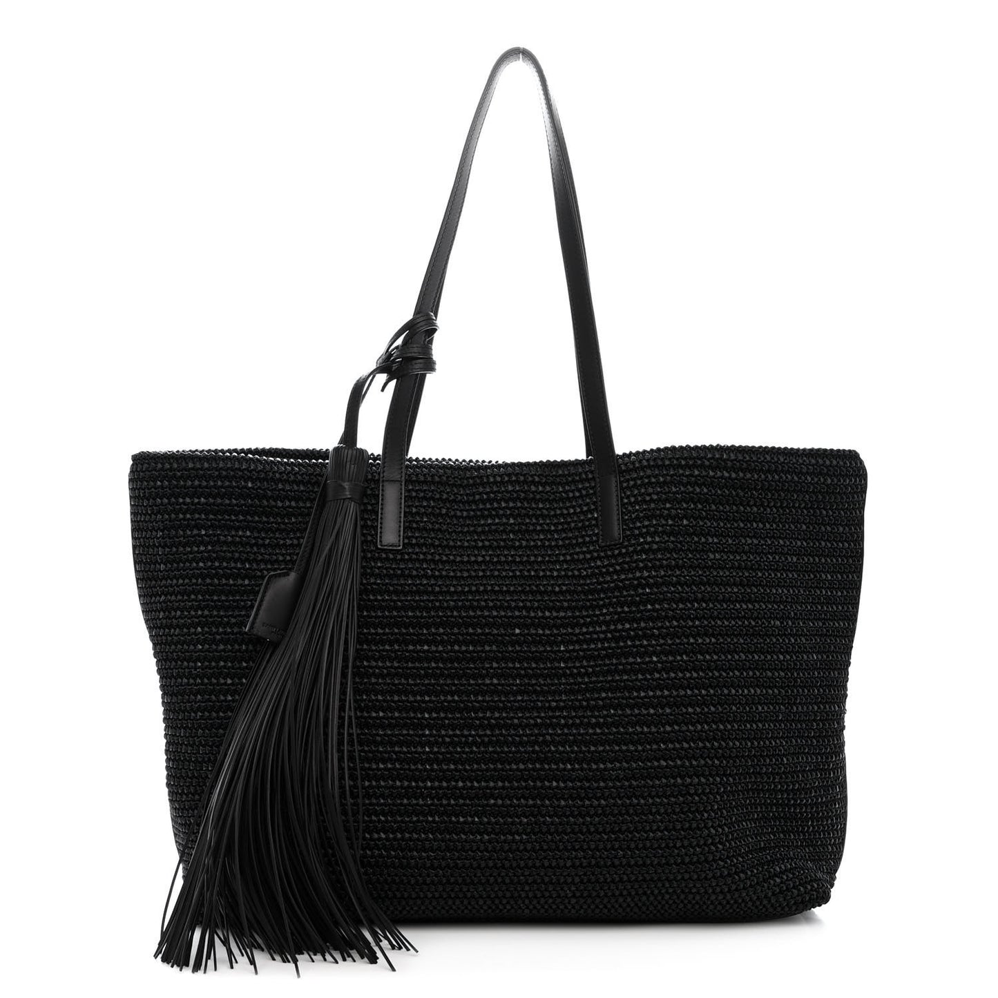 Raffia Tote Black