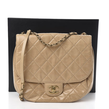 Chanel Glazed Calfskin Quilted Medium Bubble CC Flap Beige 14 of 14