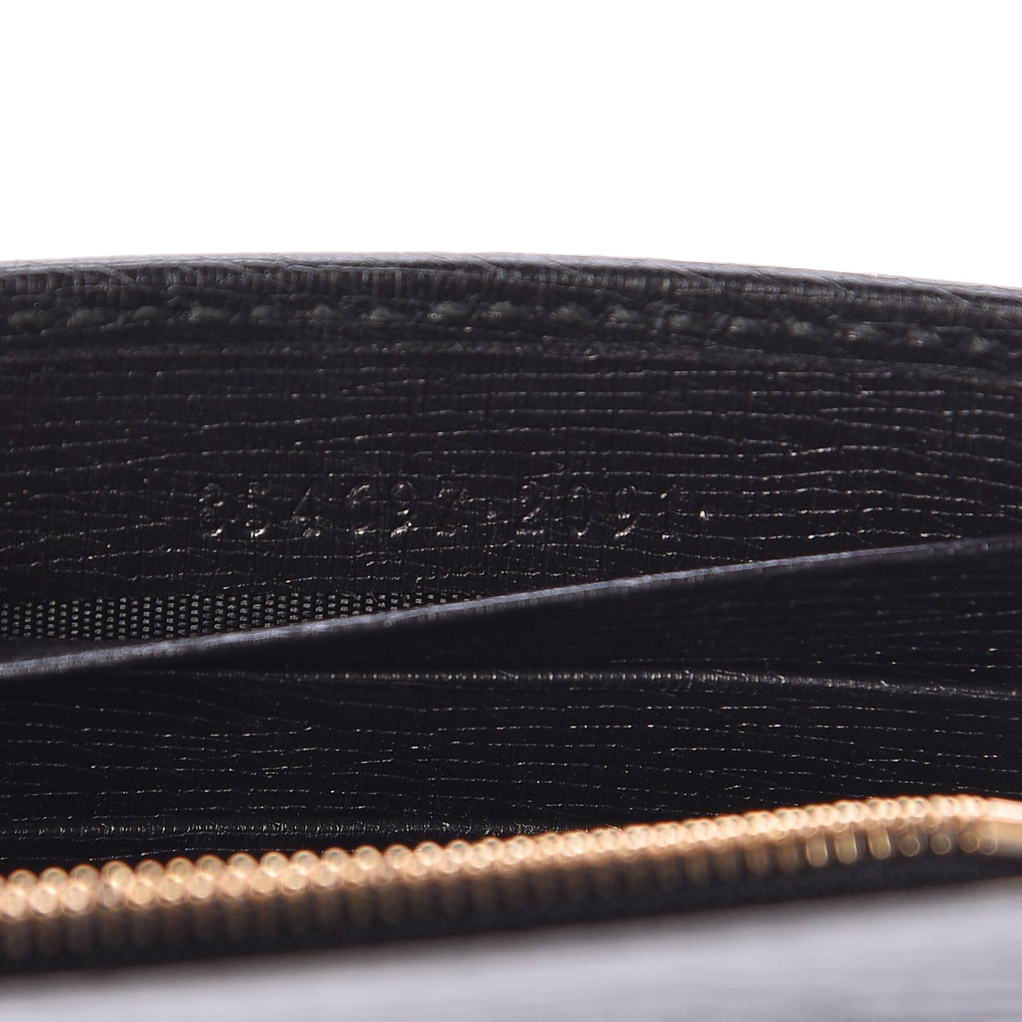 Textured Calfskin Medium Betty Chain Wallet Black