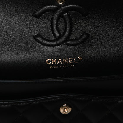 Chanel Lambskin Quilted Small Double Flap Black 6 of 14
