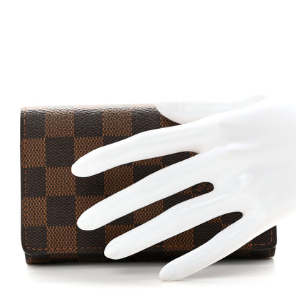 Louis Vuitton Damier Ebene Porte-Monnaie Billets Tresor Wallet 2 of 8