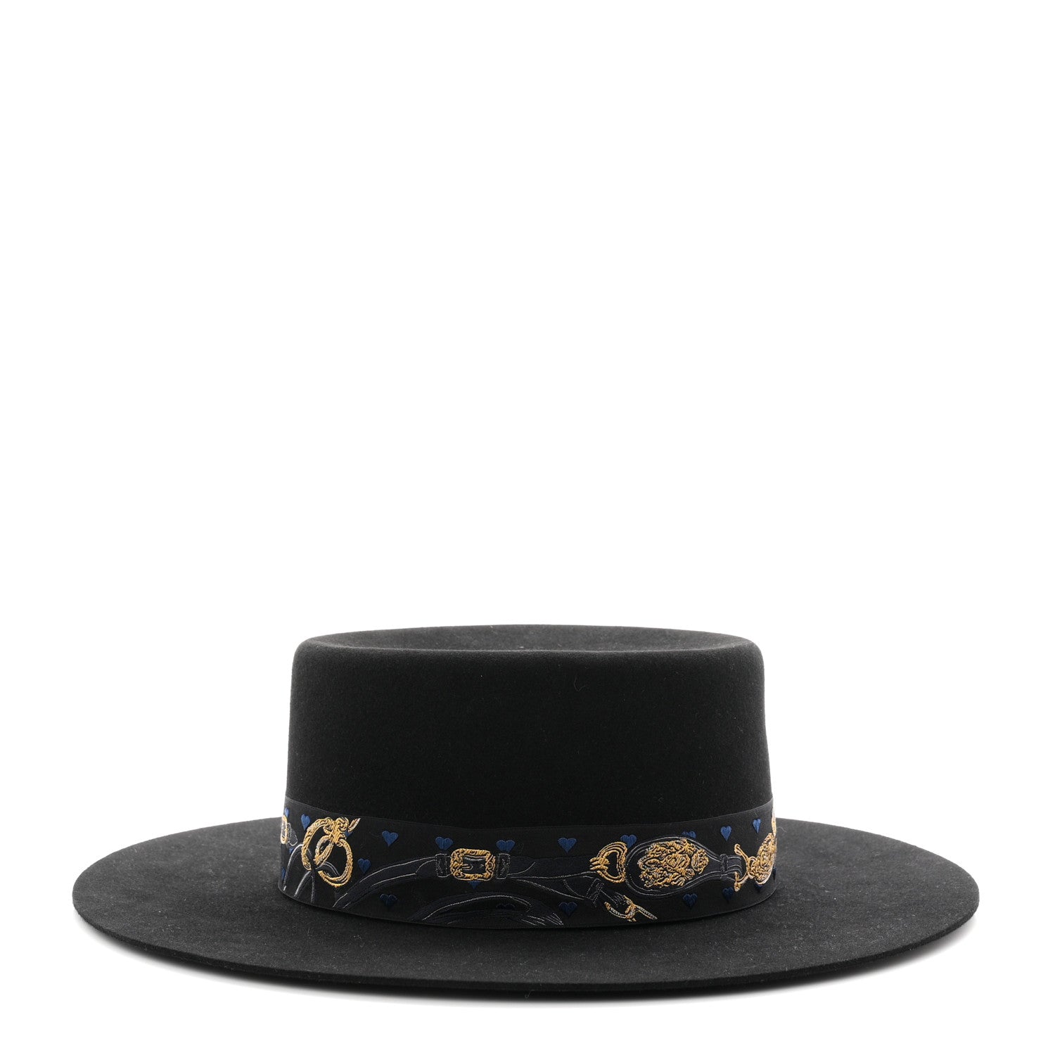 Hermes Rabbit Felt Dakota Love Hat 59 Black 6 of 16