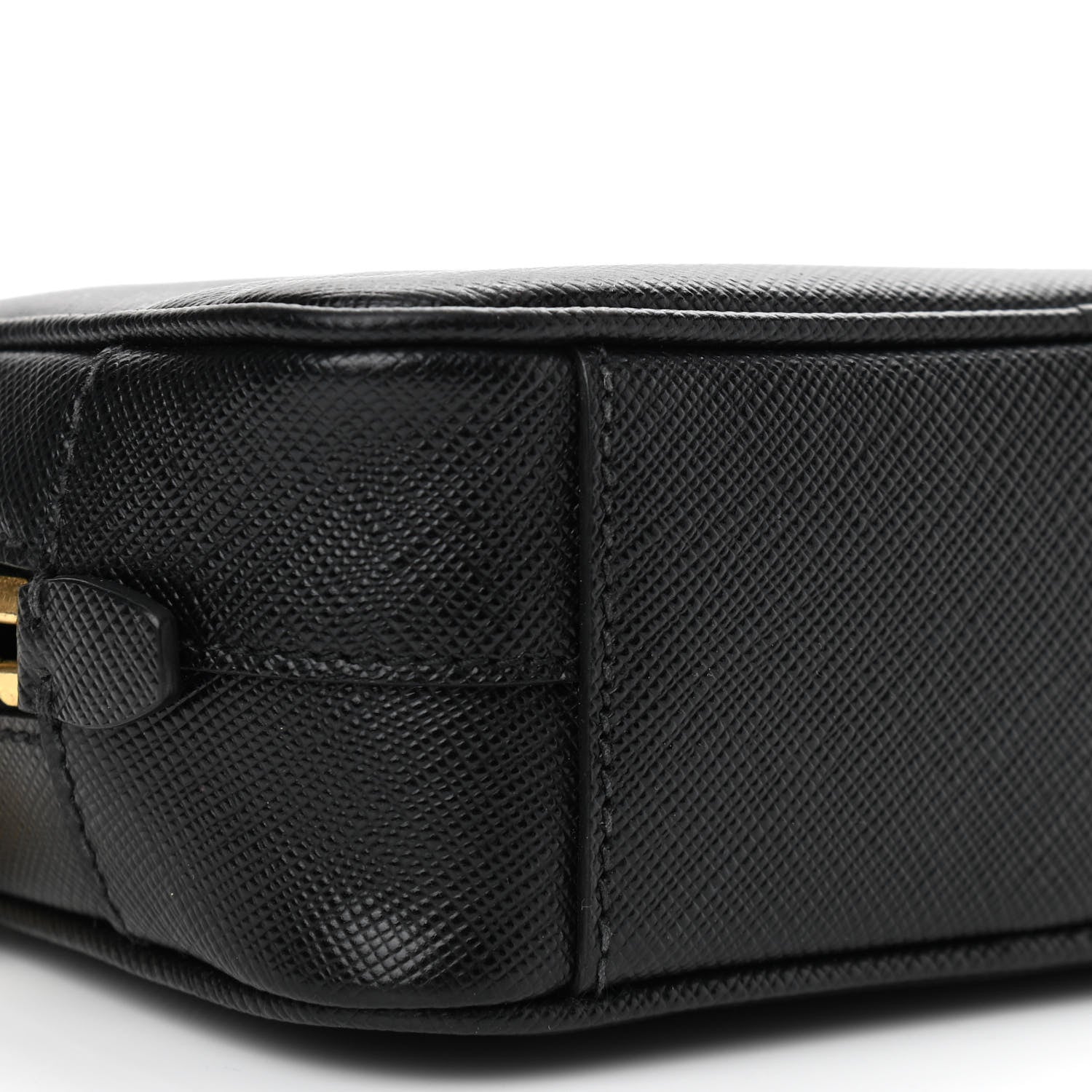Prada Saffiano Mini Camera Crossbody Bag Black 8 of 10