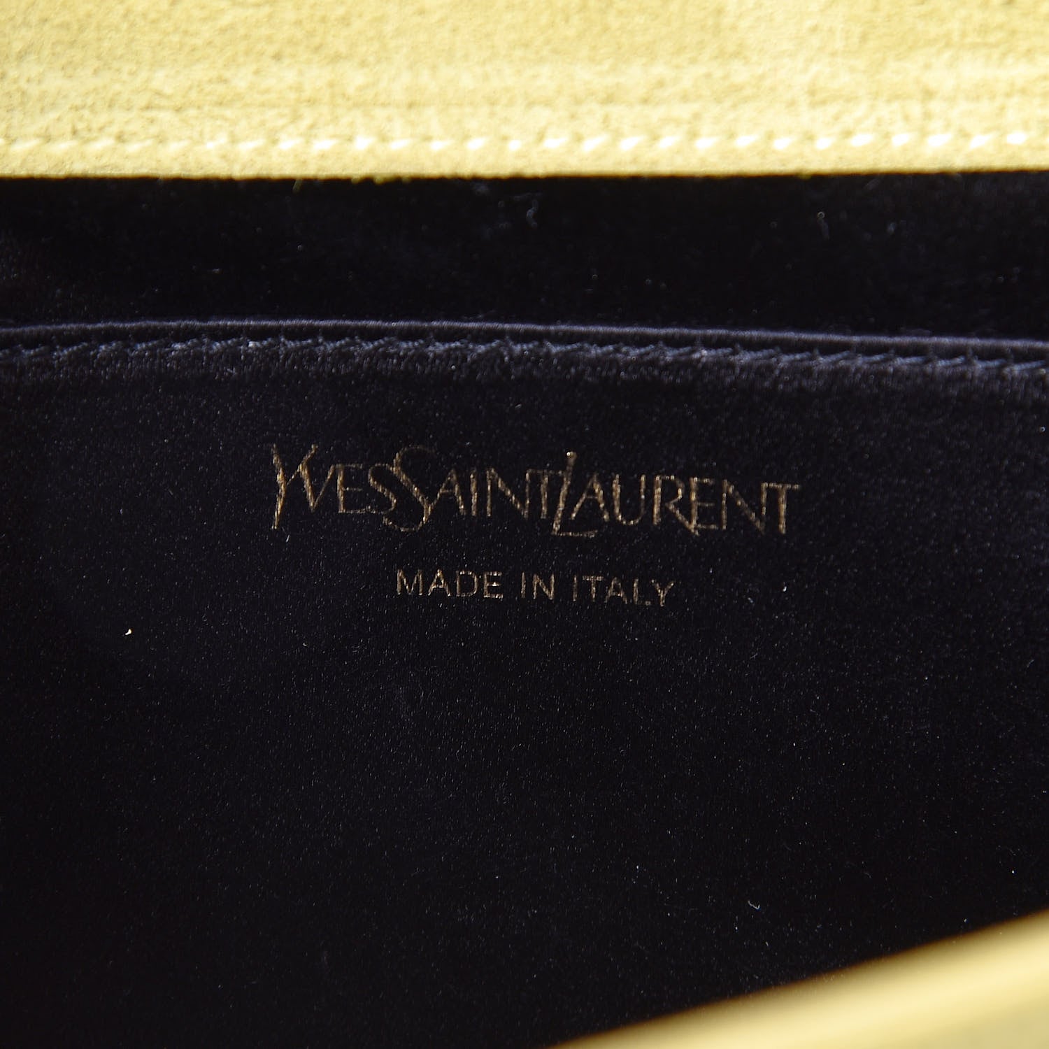 Saint Laurent Patent Calfskin Large Belle De Jour Clutch Yellow 6 of 11