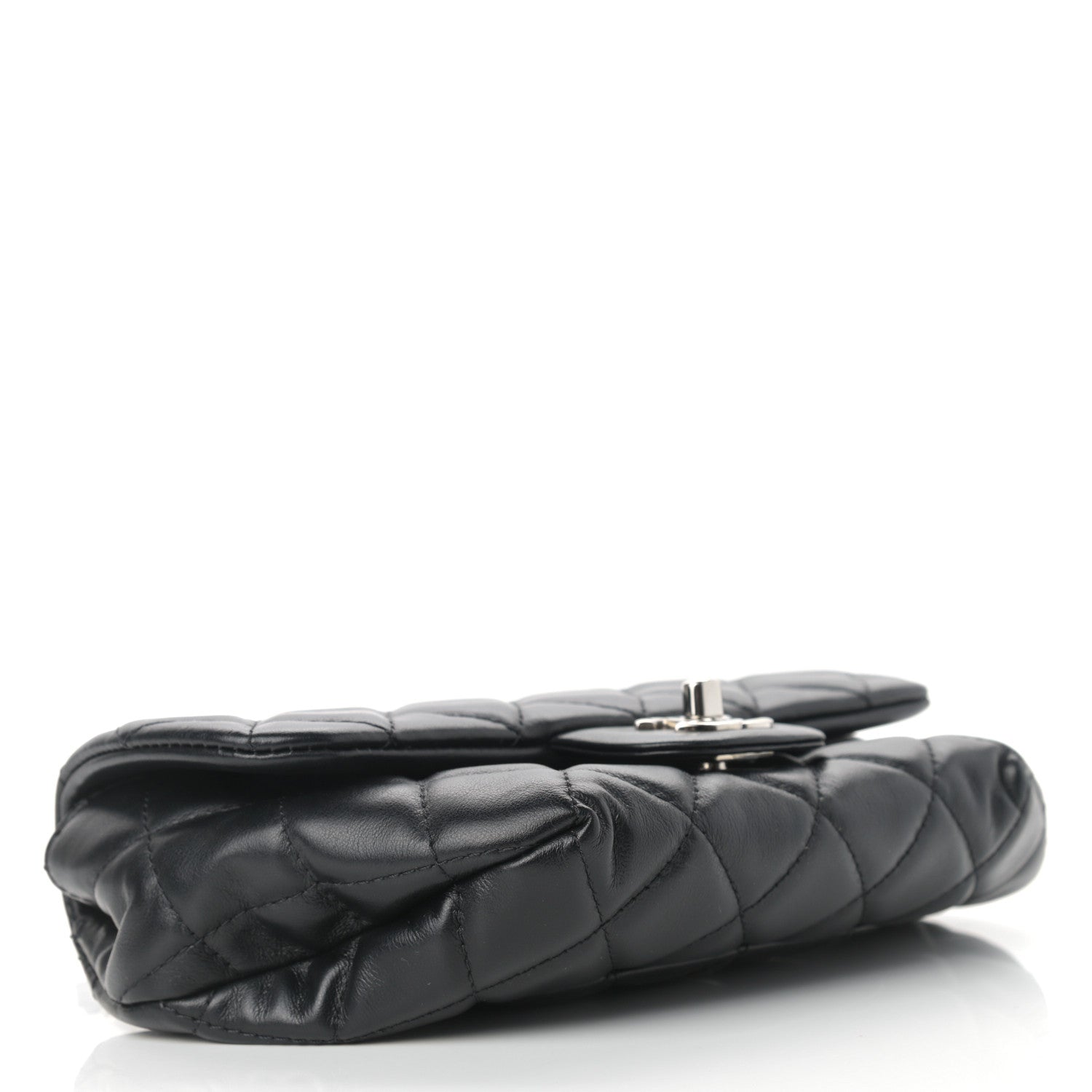 Chanel Calfskin Quilted CC Uniform Flap Belt Bag Black 3 of 9