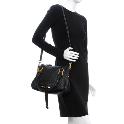 Chloe Calfskin Small Marcie Satchel Black 2 of 8
