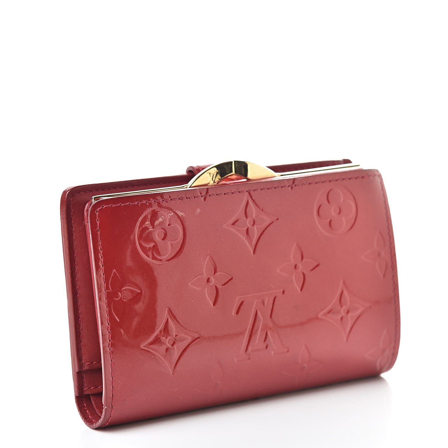 Louis Vuitton Vernis French Purse Wallet Pomme d'Amour 3 of 11