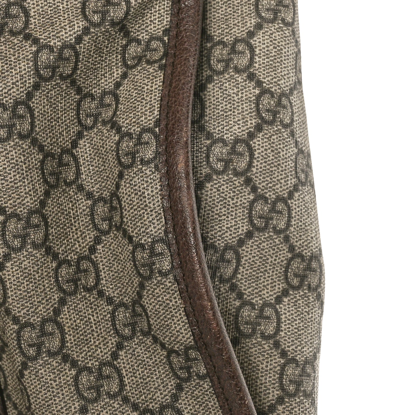 Soft GG Supreme Monogram Web Large Duffle Bag Beige New Acero Crop