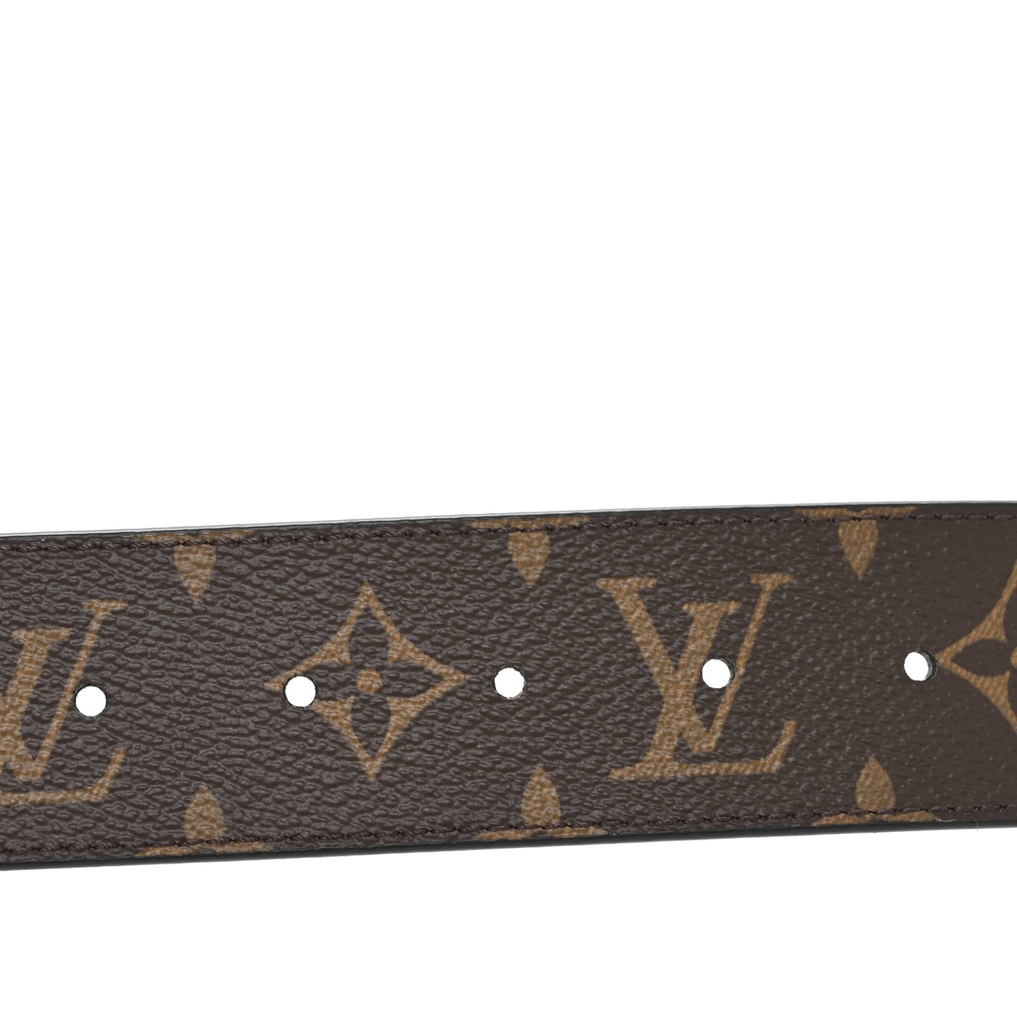 Calfskin Monogram 40mm LV Initiales Reversible Belt 95 38 Black