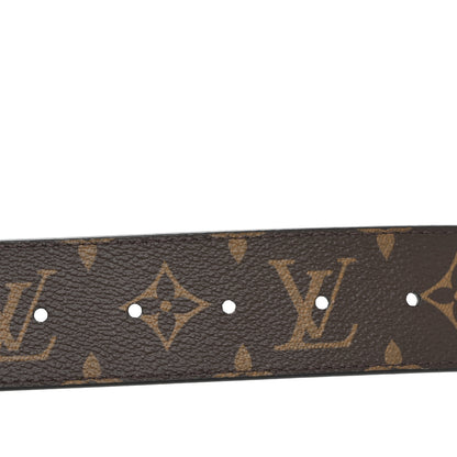 Louis Vuitton Calfskin Monogram 40mm LV Initiales Reversible Belt 95 38 Black 3 of 7