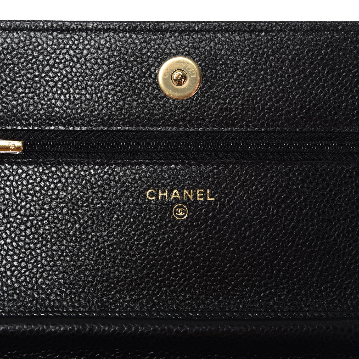 Chanel Caviar Quilted Wallet On Chain WOC Black 9 of 11