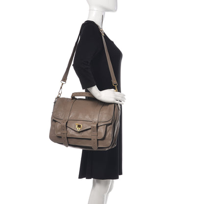 Proenza Schouler Lambskin Large PS1 Satchel Smoke 1 of 16