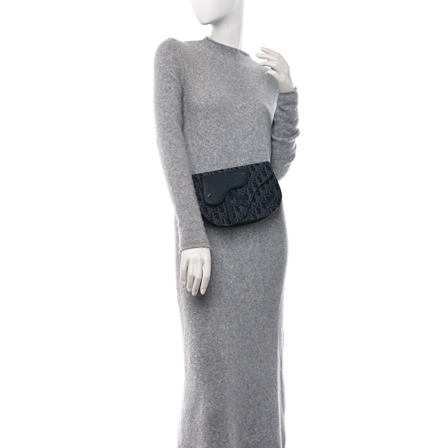 Christian Dior Oblique Saddle Messenger Pouch Blue 2 of 9