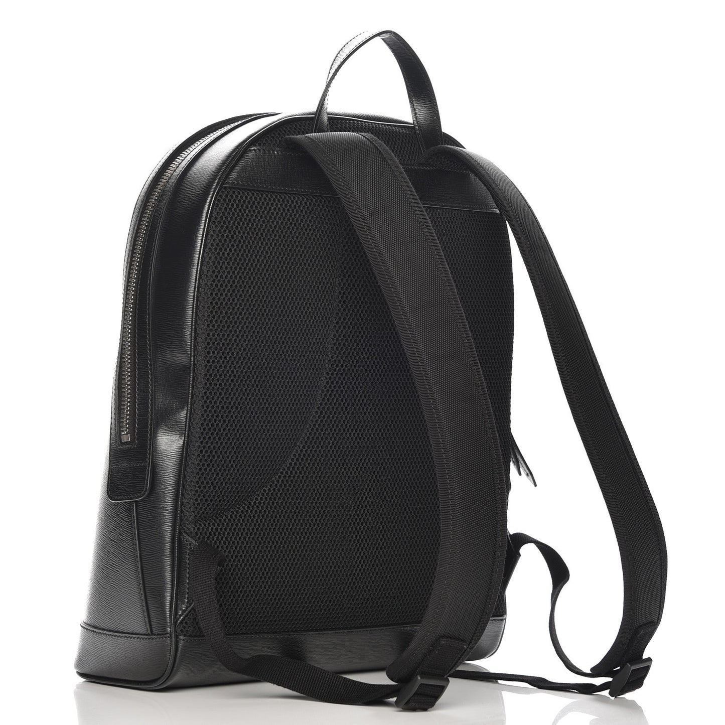 Calfskin Kingsnake Dome Backpack Black