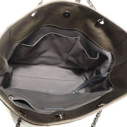 Chanel Aged Calfskin Reissue 2.55 Tote Dark Silver 5 of 8