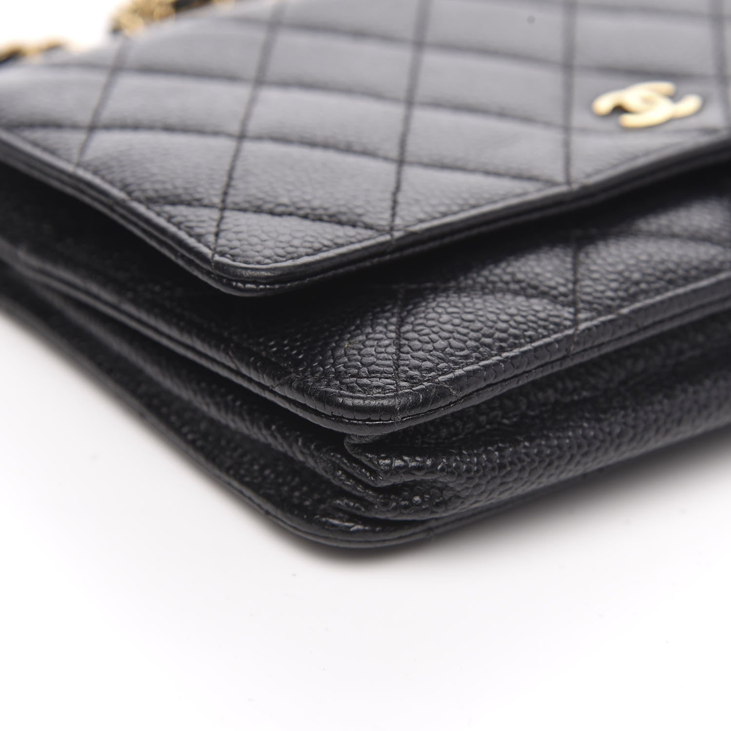 Chanel Caviar Quilted Wallet On Chain WOC Black 9 of 12