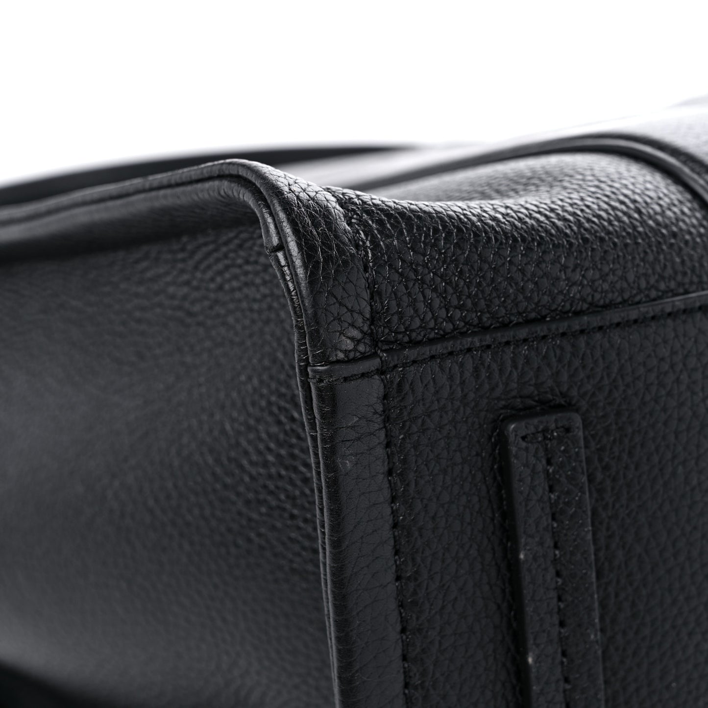 Grained Calfskin Large The Tote Bag Black