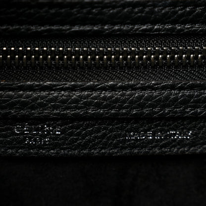 Celine Drummed Calfskin Micro Luggage Black 6 of 12
