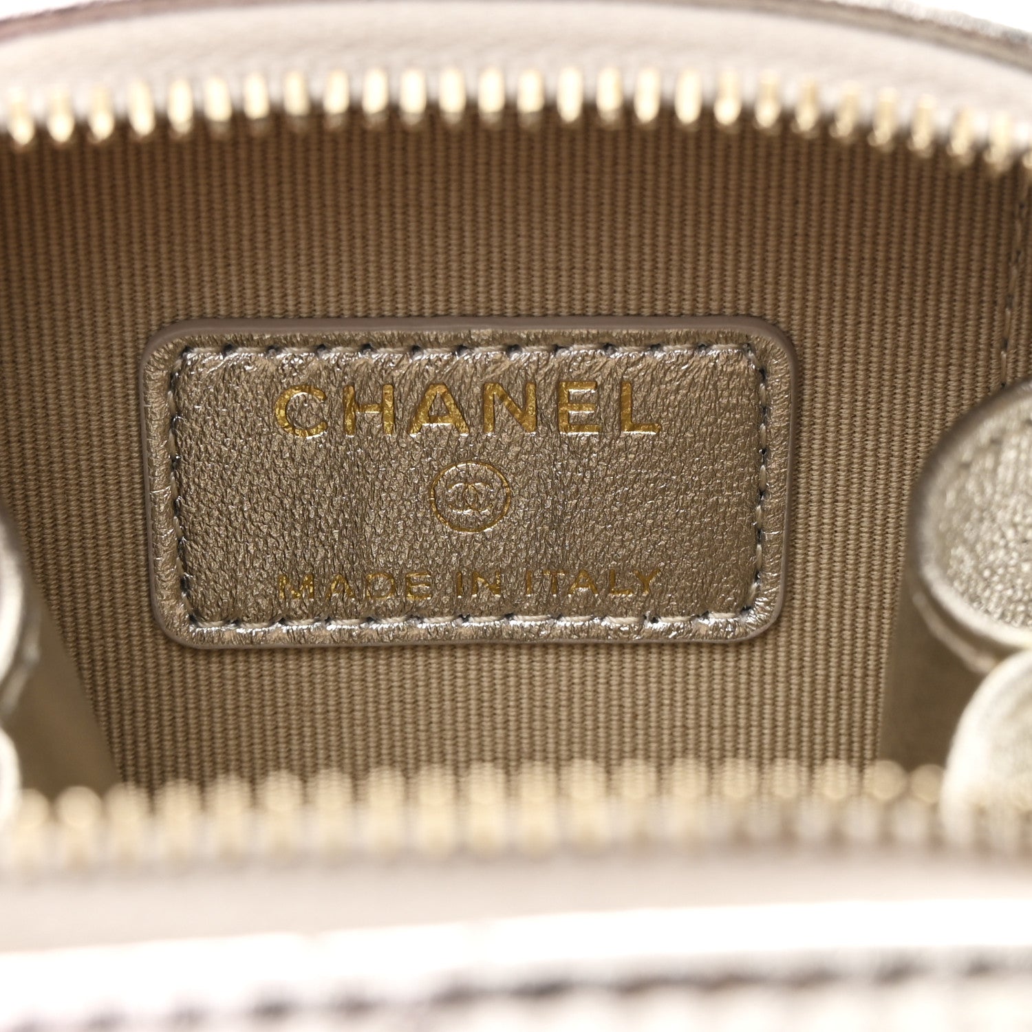 Chanel Gradient Metallic Lambskin Quilted Like A Wallet Clutch With Chain Gold Pink 6 of 11
