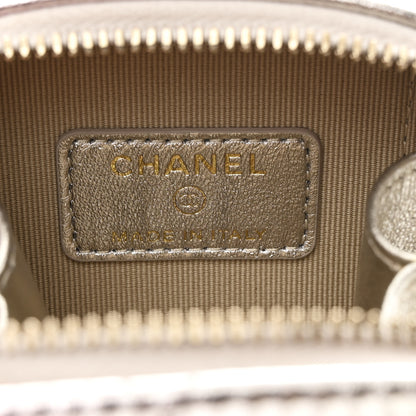 Chanel Gradient Metallic Lambskin Quilted Like A Wallet Clutch With Chain Gold Pink 6 of 11