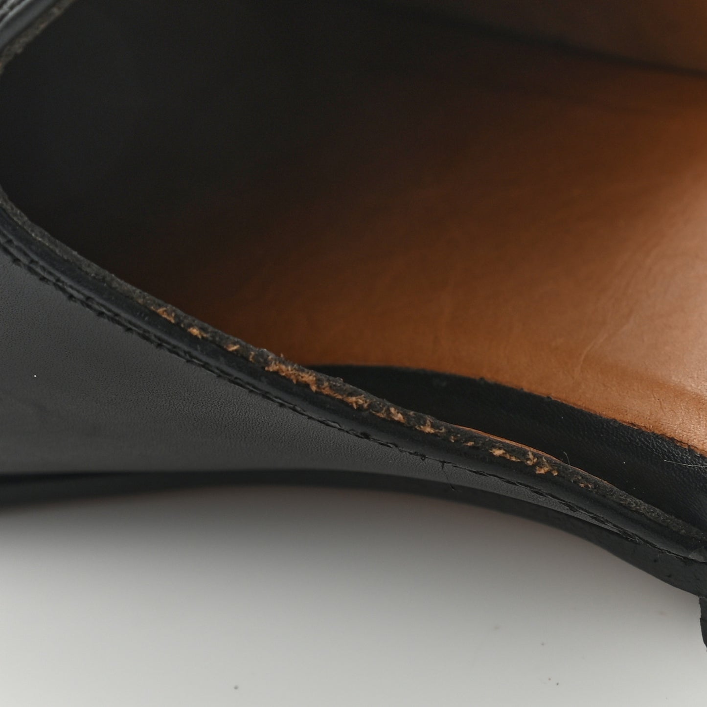 Calfskin Womens Princetown Slippers 37 Black